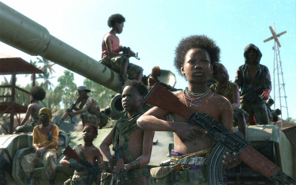 Lobenswert: Kojima greift im Spiel brisante, politische Themen auf wie etwa die Problematik der Kindersoldaten.